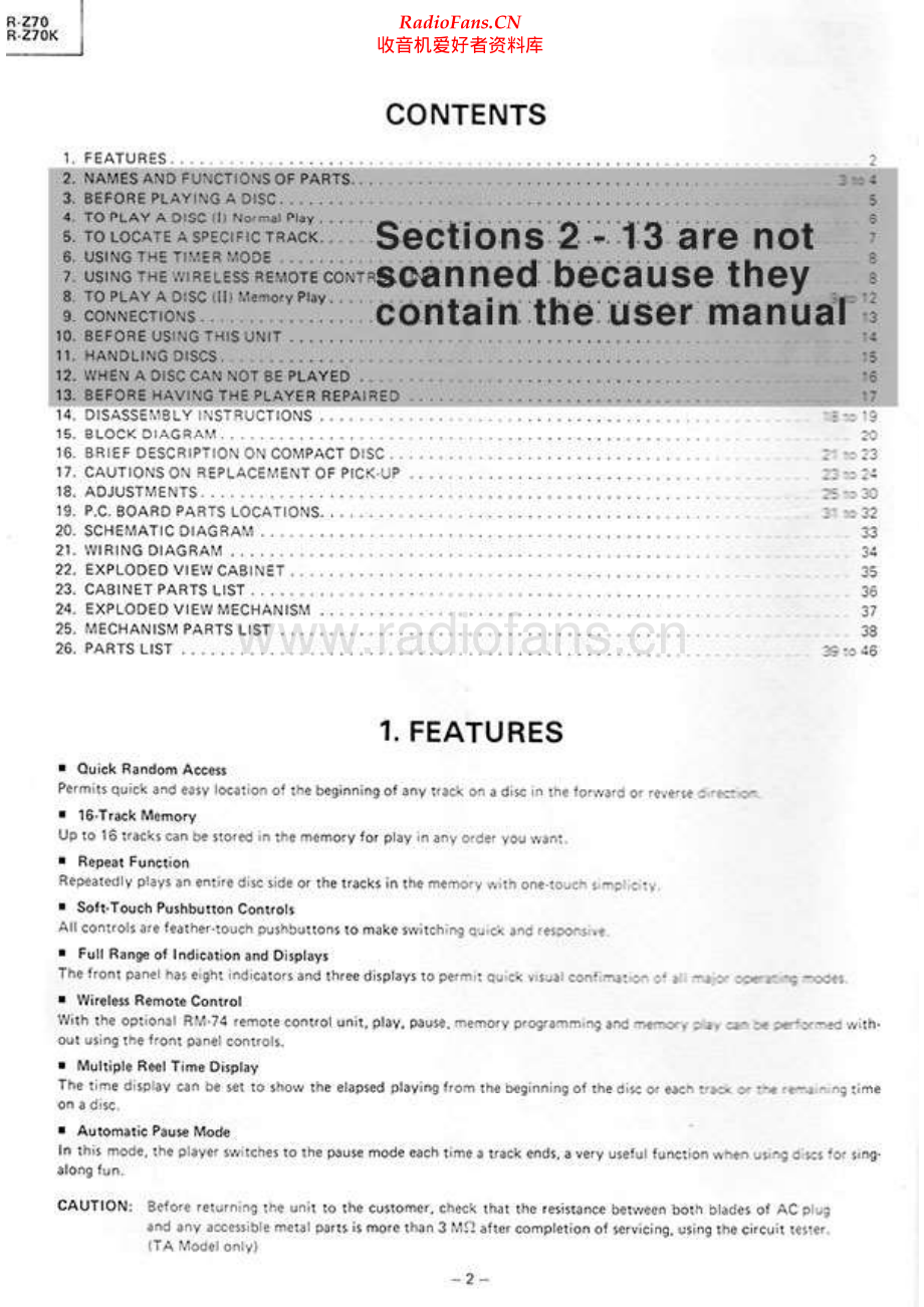 NAD-5200-cd-sm 维修电路原理图.pdf_第2页