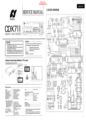 Sansui-CDX711-cd-sm 维修电路原理图.pdf