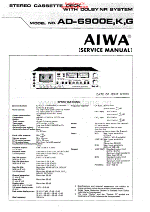 Aiwa-AD6900G-tape-sm维修电路原理图.pdf
