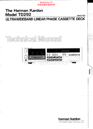 HarmanKardon-TD292-tape-sm维修电路原理图.pdf