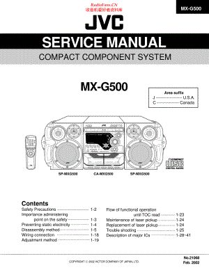 JVC-MXG500-cs-sm 维修电路原理图.pdf