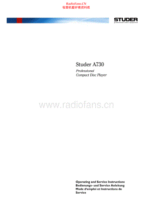Studer-A730-cd-sch 维修电路原理图.pdf