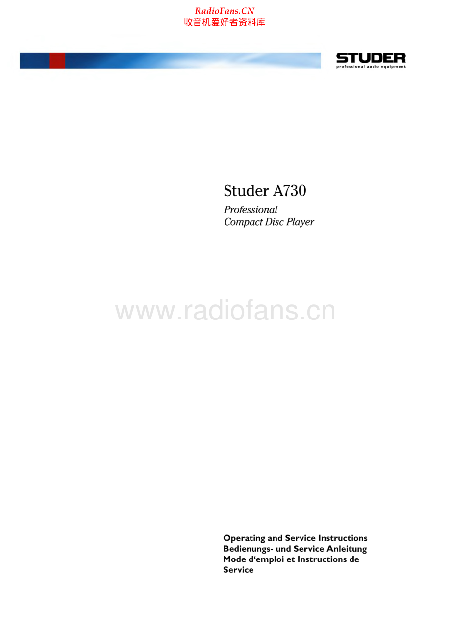 Studer-A730-cd-sch 维修电路原理图.pdf_第1页