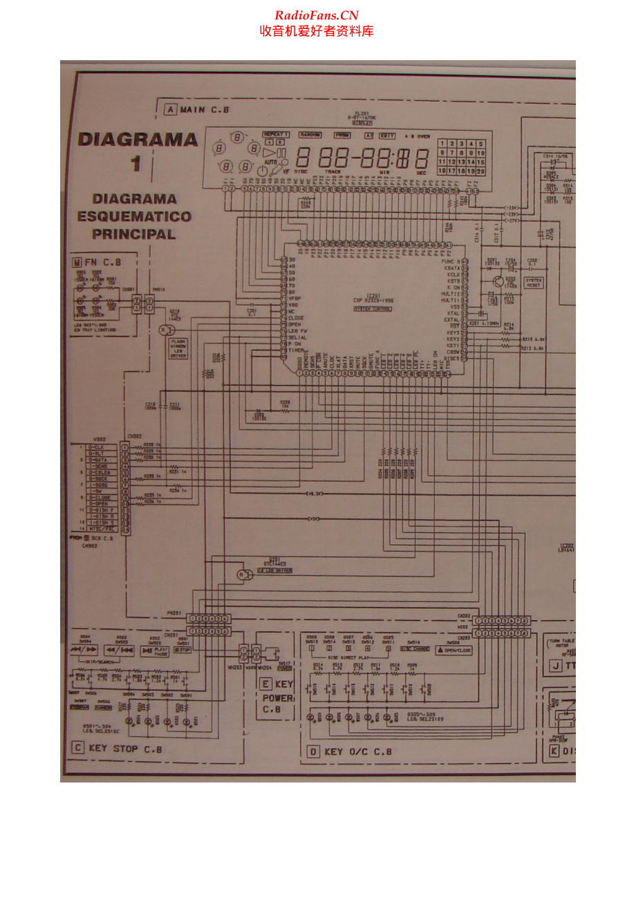 Aiwa-DXZ9200M-cd-sch维修电路原理图.pdf_第1页
