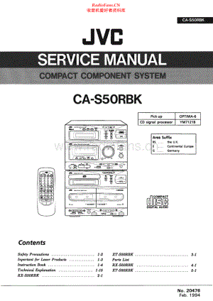 JVC-CAS50RBK-cs-sm 维修电路原理图.pdf
