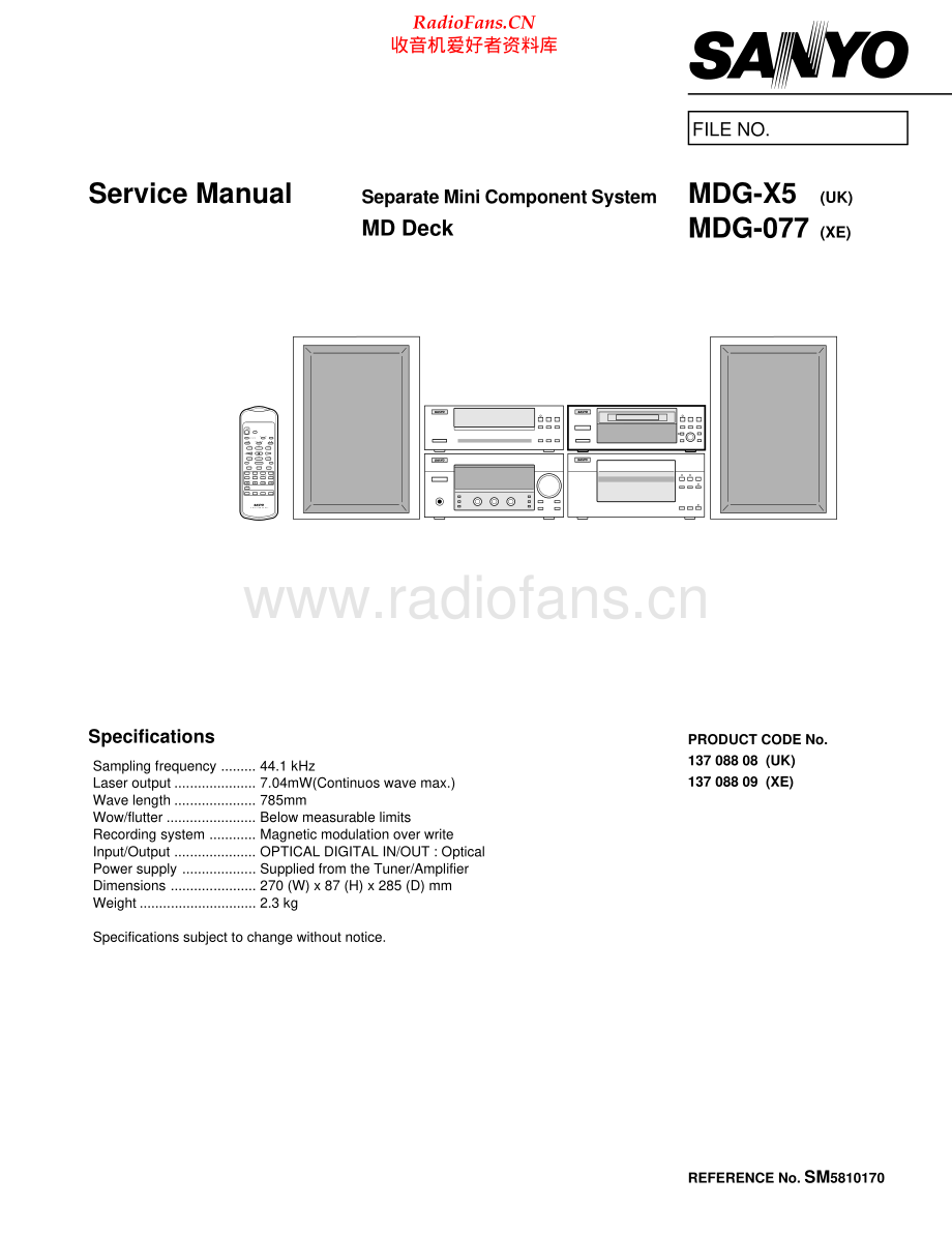 Sanyo-MDG077-cs-sm 维修电路原理图.pdf_第1页