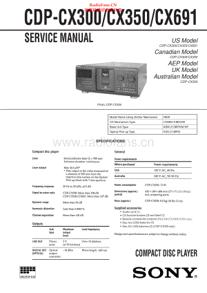Sony-CDPCX300-cd-sm 维修电路原理图.pdf