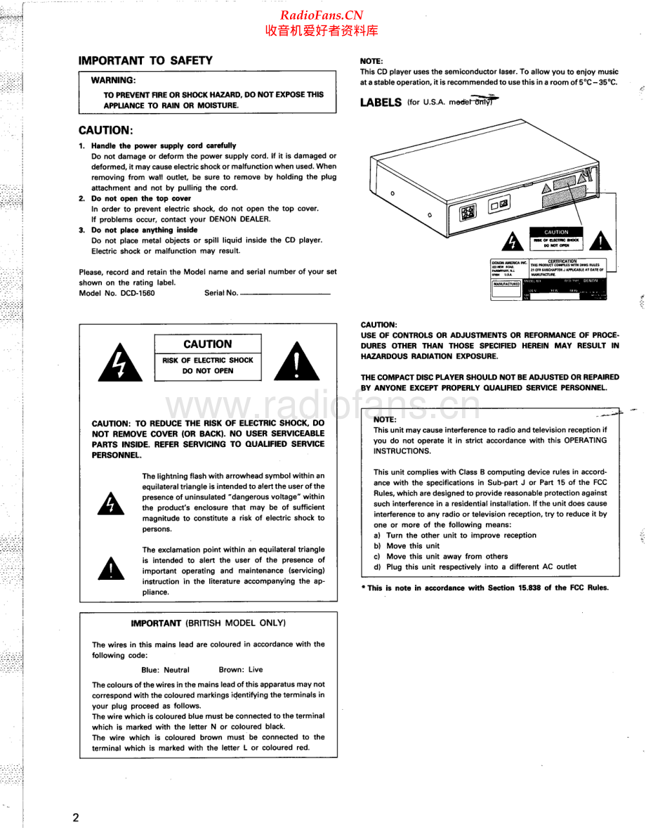 Denon-DCD1560-cd-sm维修电路原理图.pdf_第2页