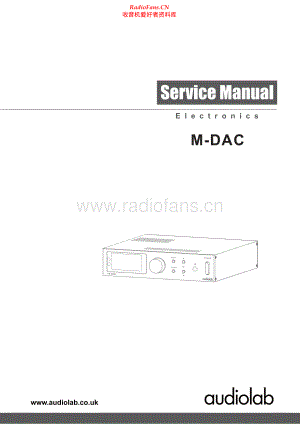 Audiolab-Mdac-dac-sm维修电路原理图.pdf