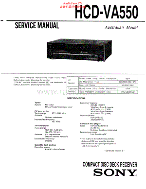 Sony-HCDVA550-cd-sm 维修电路原理图.pdf