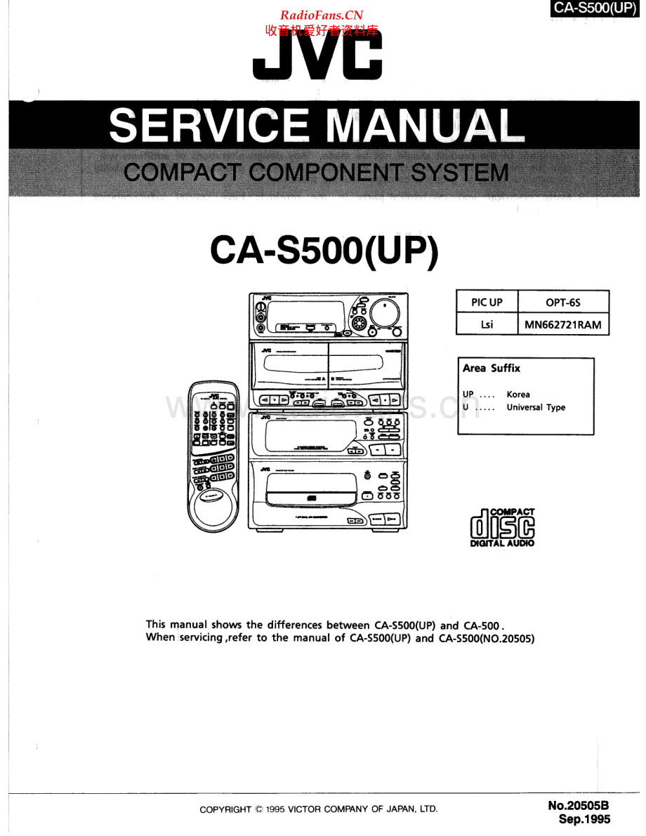 JVC-CAS500-cs-sm 维修电路原理图.pdf_第1页