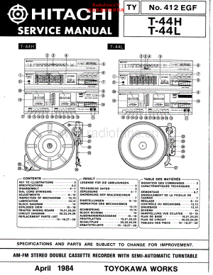 Hitachi-T44L-mc-sm 维修电路原理图.pdf
