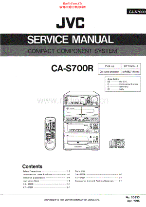 JVC-CAS700R-cs-sm 维修电路原理图.pdf