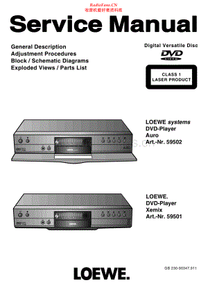 Loewe-Auro59502-dvd-sm 维修电路原理图.pdf