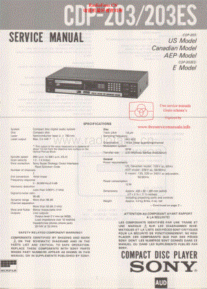 Sony-CDP203-cd-sm 维修电路原理图.pdf