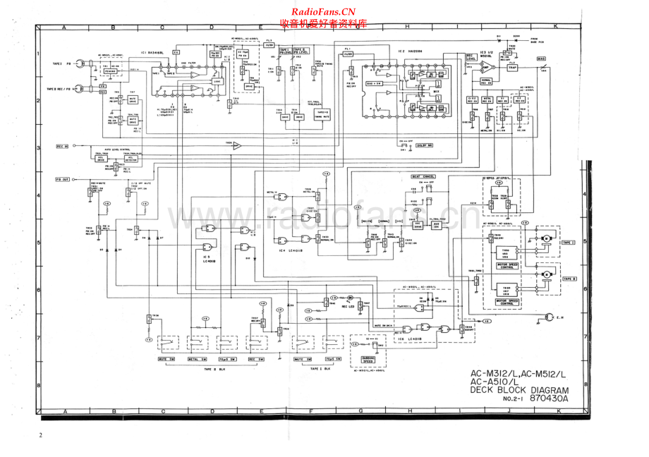 Akai-ACA510L-tape-sch维修电路原理图.pdf_第1页