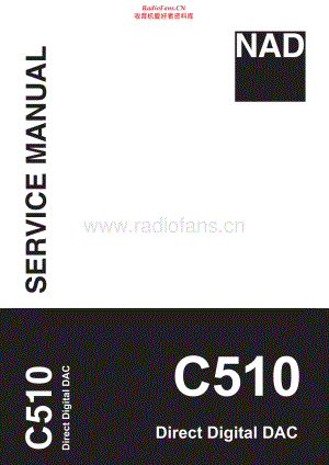 NAD-C510-dac-sm 维修电路原理图.pdf