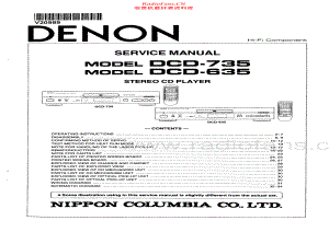 Denon-DCD735-cd-sm维修电路原理图.pdf