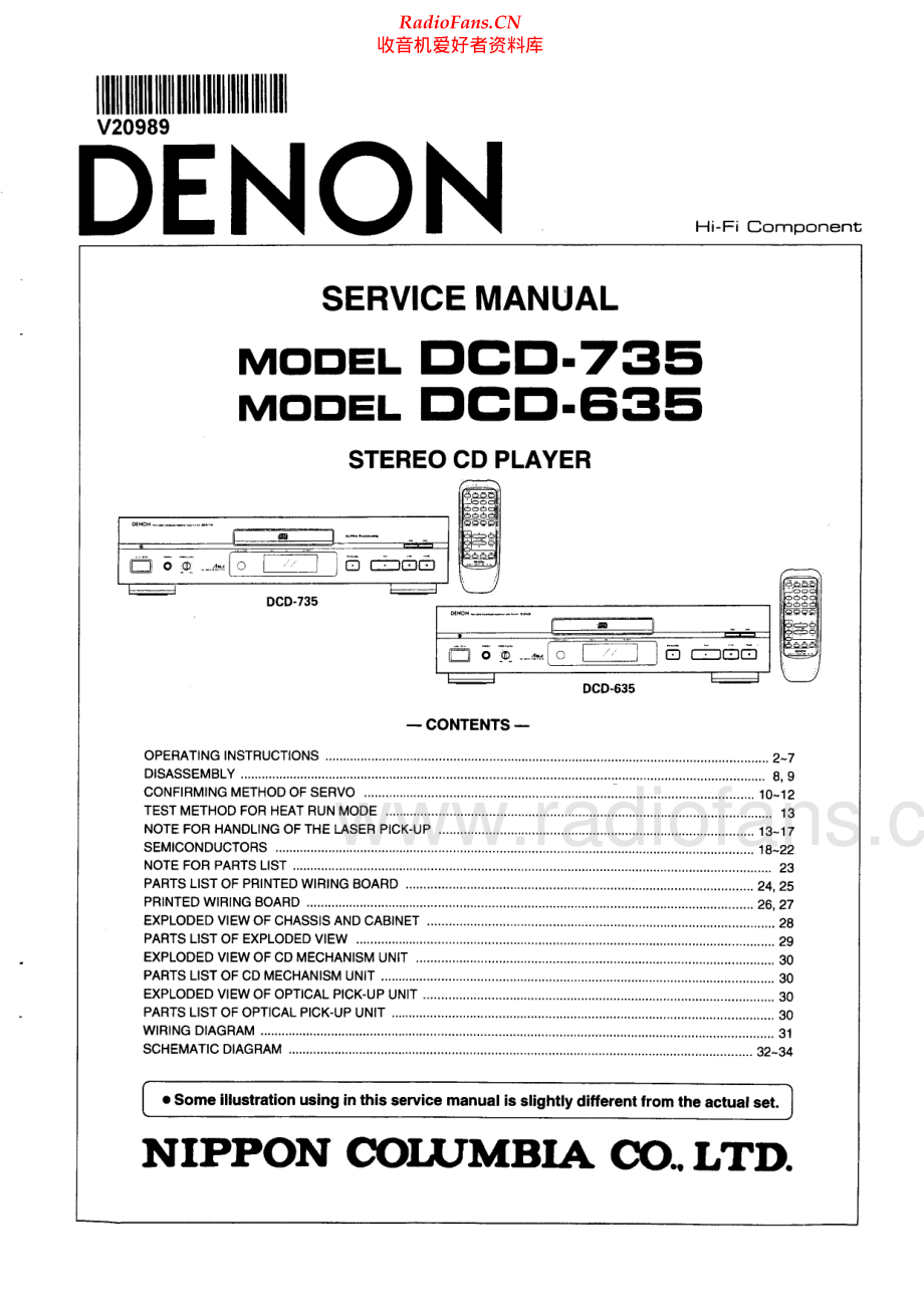 Denon-DCD735-cd-sm维修电路原理图.pdf_第1页