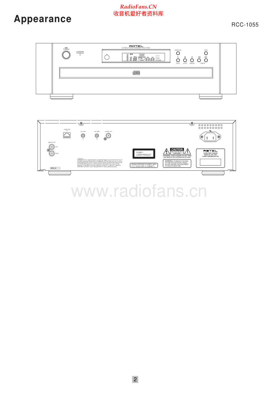 Rotel-RCC1055-cd-sm 维修电路原理图.pdf_第2页