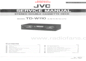 JVC-TDW110-tape-sm 维修电路原理图.pdf