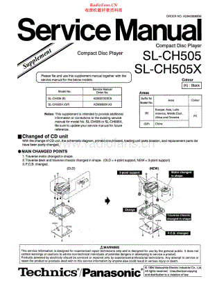 Technics-SLCH505-cd-sup1 维修电路原理图.pdf