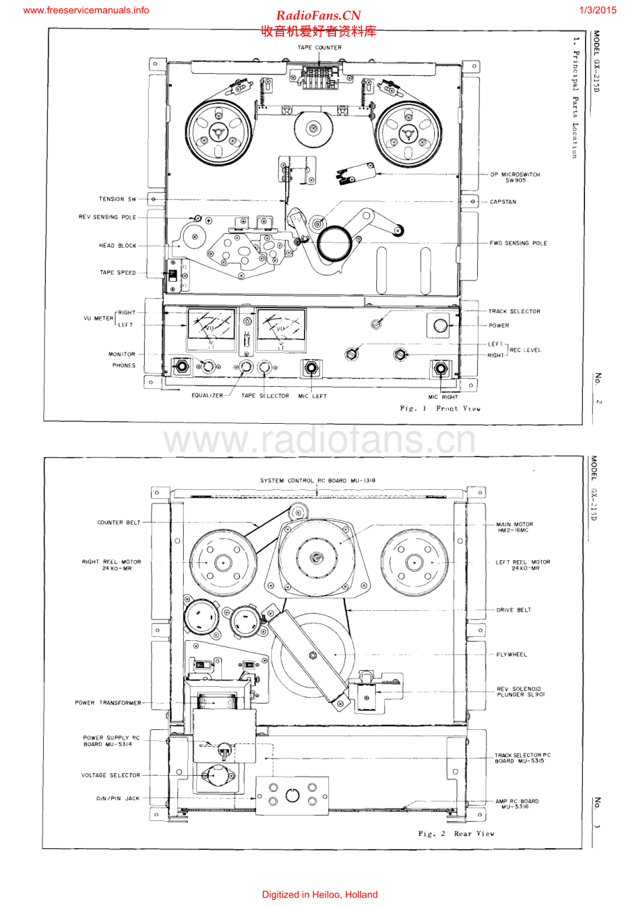 Akai-GX215D-tape-sm维修电路原理图.pdf_第2页