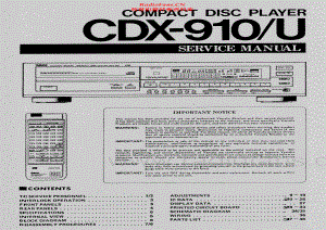 Yamaha-CDX910-cd-sm 维修电路原理图.pdf