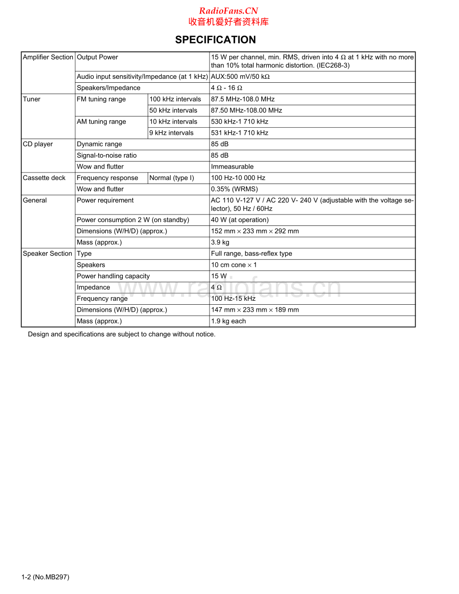 JVC-UXH350-cs-sm 维修电路原理图.pdf_第2页