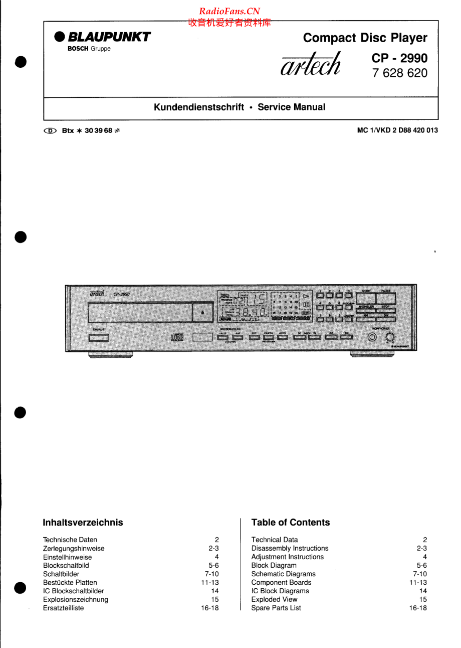 Blaupunkt-CP2990-cd-sm维修电路原理图.pdf_第1页