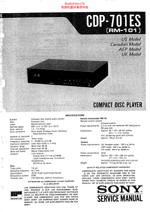 Sony-CDP701ES-cd-sm 维修电路原理图.pdf