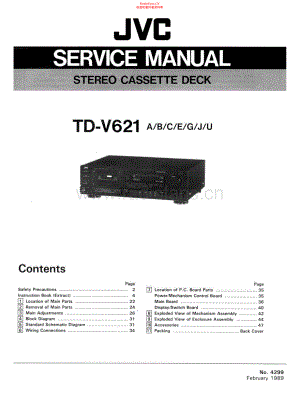 JVC-TDV621-tape-sm1 维修电路原理图.pdf