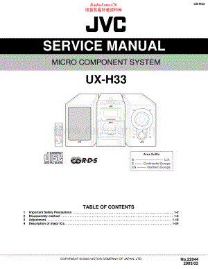 JVC-UXH33-cs-sm 维修电路原理图.pdf