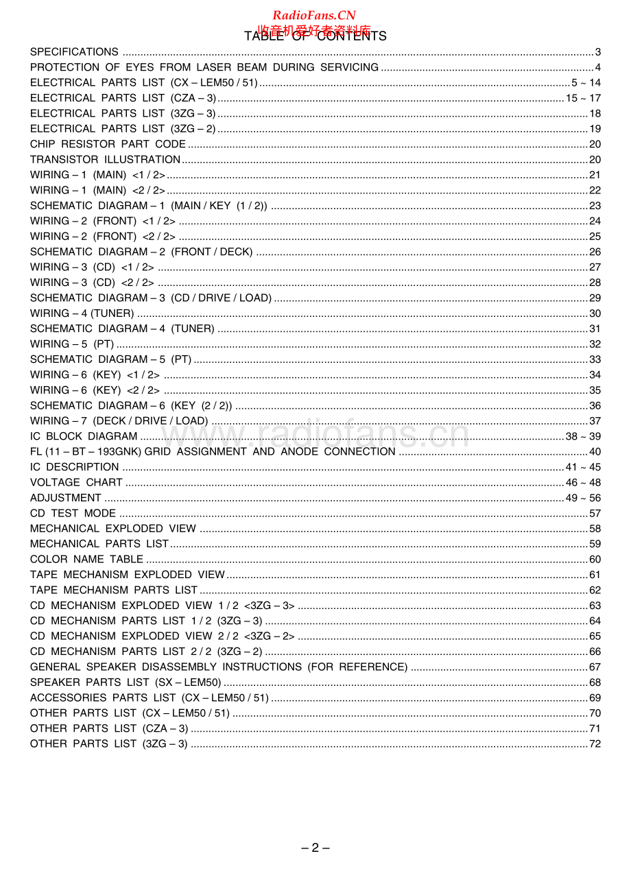 Aiwa-XREM50-cs-sm维修电路原理图.pdf_第2页