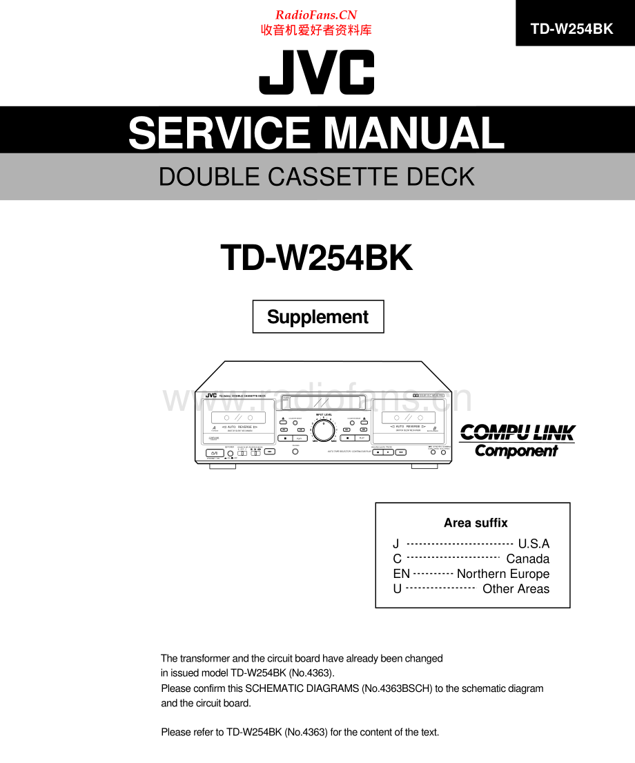 JVC-TDW254BK-tape-sm 维修电路原理图.pdf_第1页
