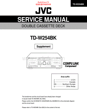 JVC-TDW254BK-tape-sm 维修电路原理图.pdf