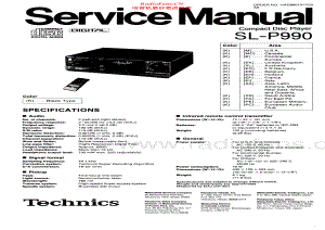 Technics-SLP990-cd-sm 维修电路原理图.pdf