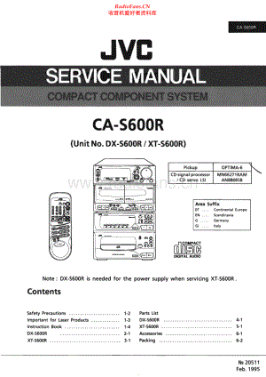 JVC-CAS600R-cs-sm 维修电路原理图.pdf