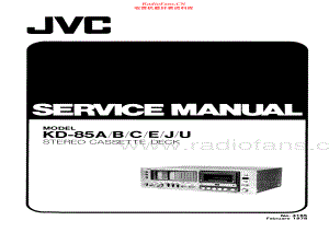 JVC-KD85-tape-sm 维修电路原理图.pdf
