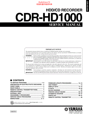 Yamaha-CDRHD1000-cd-sm 维修电路原理图.pdf