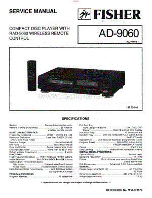 Fisher-AD9060-cd-sch维修电路原理图.pdf