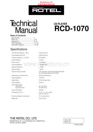 Rotel-RCD1070-cd-sm 维修电路原理图.pdf