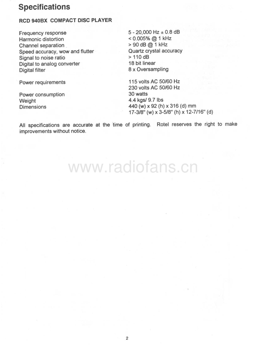 Rotel-RCD940BX-cd-sm 维修电路原理图.pdf_第3页