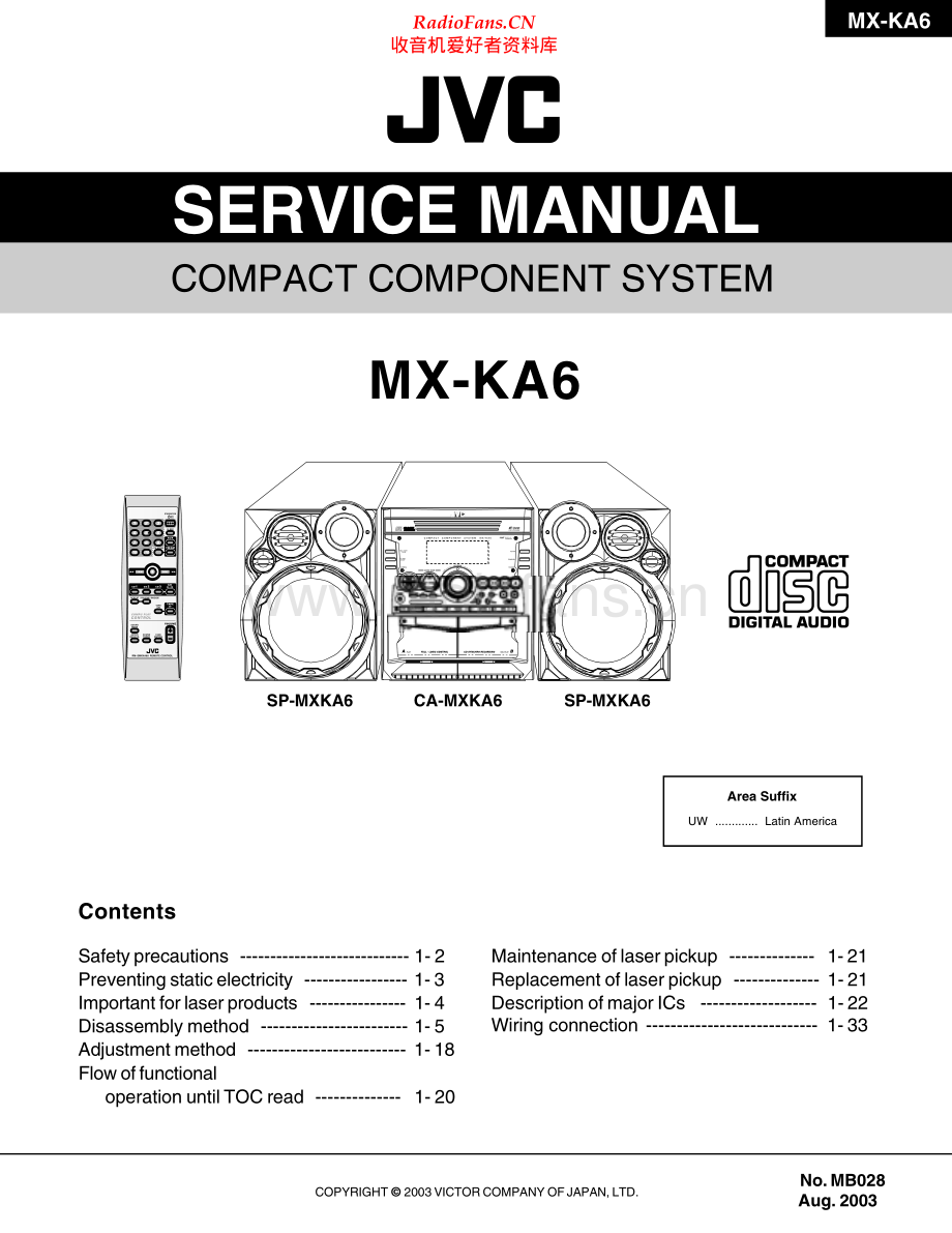 JVC-MXKA6-cs-sm 维修电路原理图.pdf_第1页