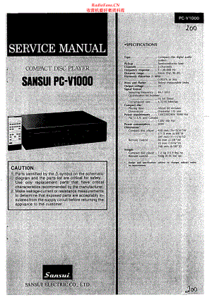 Sansui-PCV1000-cd-sm 维修电路原理图.pdf