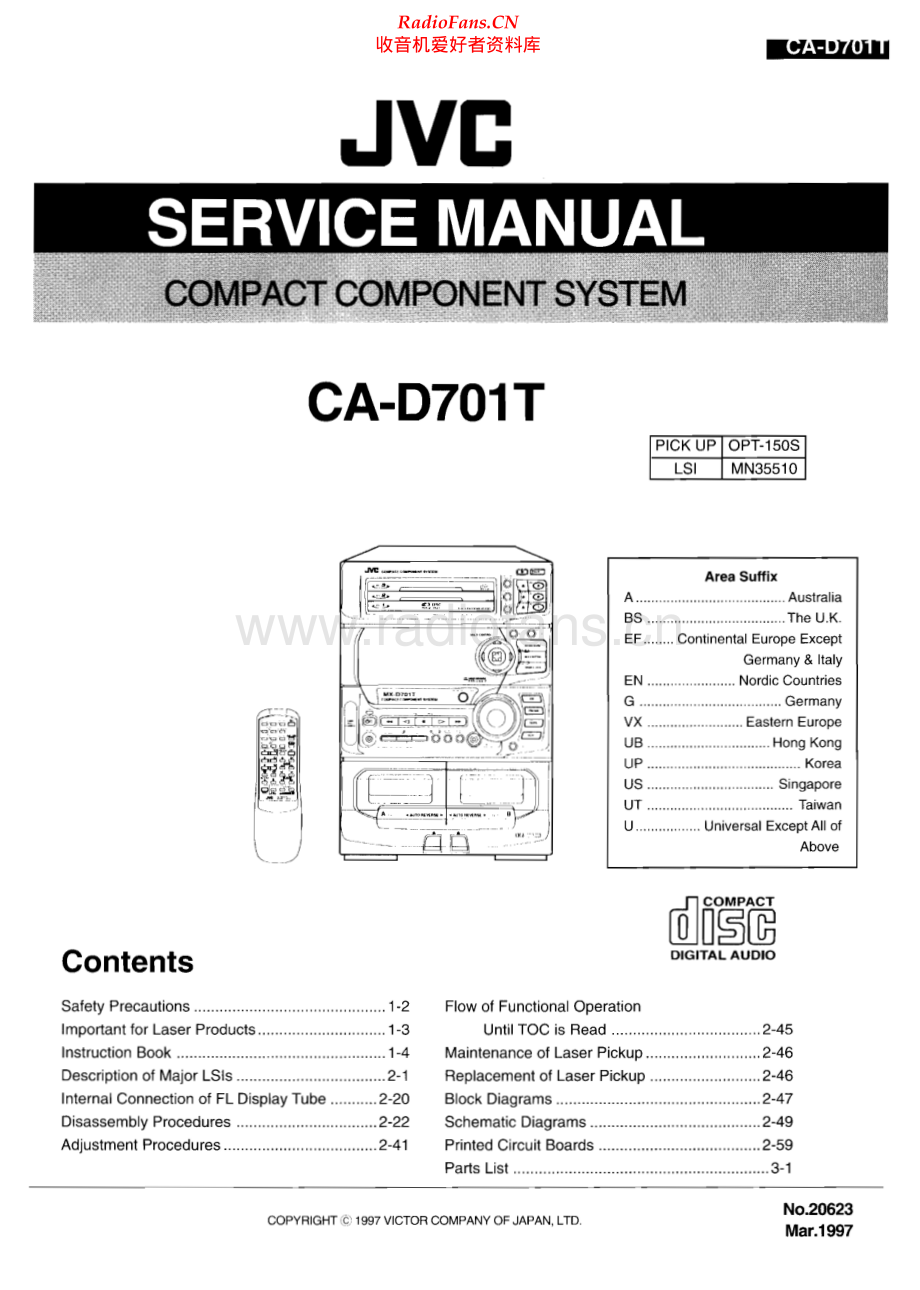 JVC-CAD701T-cs-sm 维修电路原理图.pdf_第1页