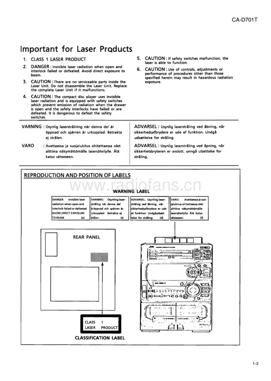 JVC-CAD701T-cs-sm 维修电路原理图.pdf_第3页