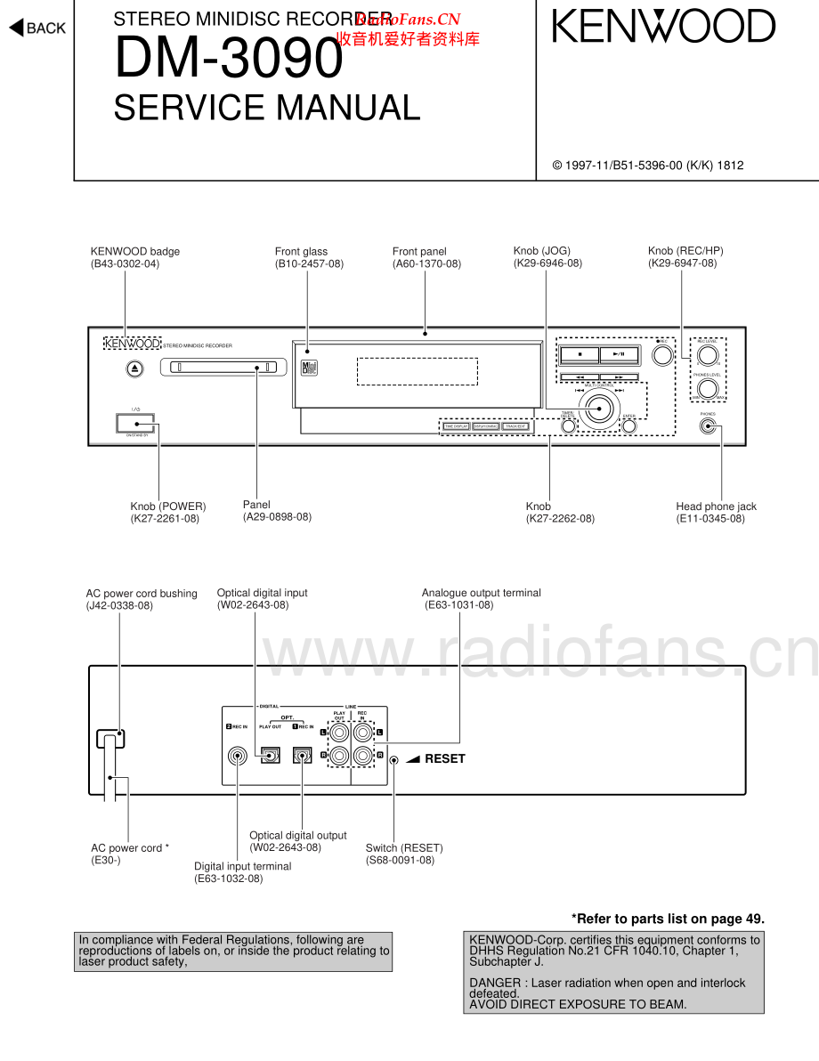 Kenwood-DM3090-md-sm 维修电路原理图.pdf_第1页