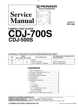 Pioneer-CDJ700S-cd-sm 维修电路原理图.pdf