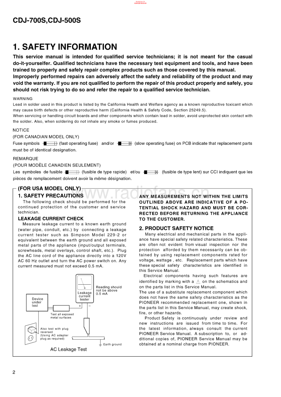 Pioneer-CDJ700S-cd-sm 维修电路原理图.pdf_第2页